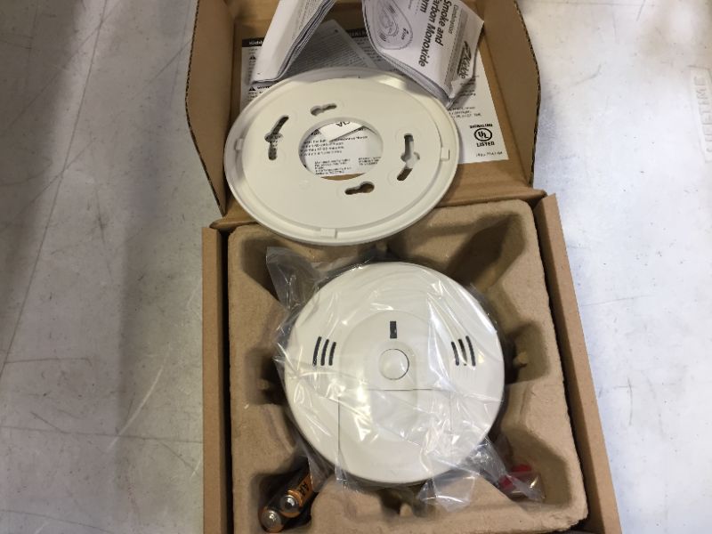 Photo 2 of Kidde Smoke & Carbon Monoxide Detector, Battery Powered, Interconnect Combination Smoke & CO Alarm, Voice Alert

