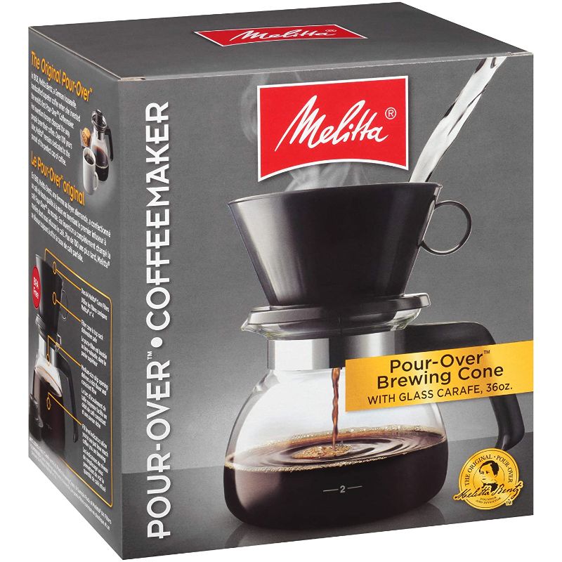 Photo 1 of Melitta Pour-Over Coffee Brewer W/ Glass Carafe, 6 Cups (6 Ozper Cup)
