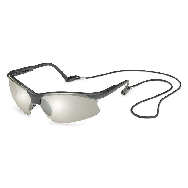 Photo 1 of Gateway Safety 16SM79 Scorpion Small Adjustable Safety Glasses, Clear Anti-Fog Lens, Black Frame
