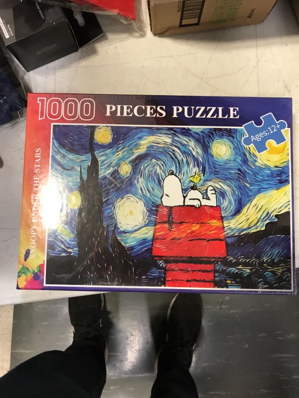 Photo 1 of Snoopy Starry Night Van Gogh puzzle 1000 pcs 