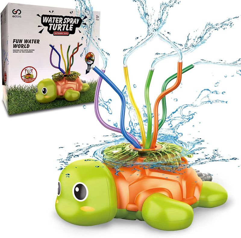 Photo 1 of Turtle Sprinkler for Kids,Toddler Outdoor Water Play Sprinklers,Summer Activities-Outside Garden Lawn Water Toy (Suit for 3, 4, 5Years Old Kids).
