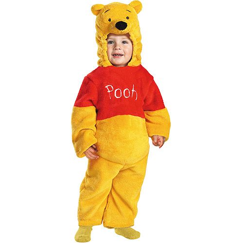 Photo 1 of Winnie the Pooh Deluxe 2-Sided Plush Jumpsuit Costume - Medium (3T-4T)
