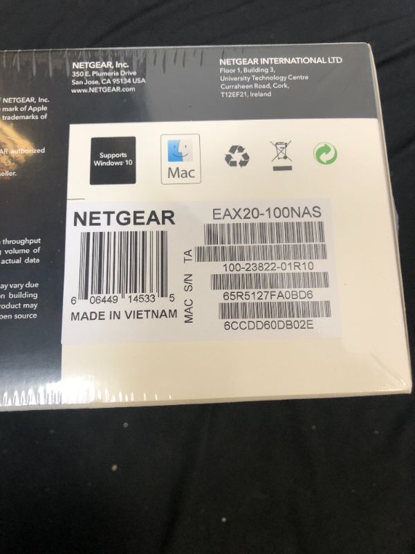 Photo 4 of NETGEAR WiFi 6 Mesh Range Extender (EAX20) - Add up to 1,500 sq. ft. and 20+ devices with AX1800 Dual-Band Wireless Signal Booster & Repeater (up to 1.8Gbps speed), plus Smart Roaming
