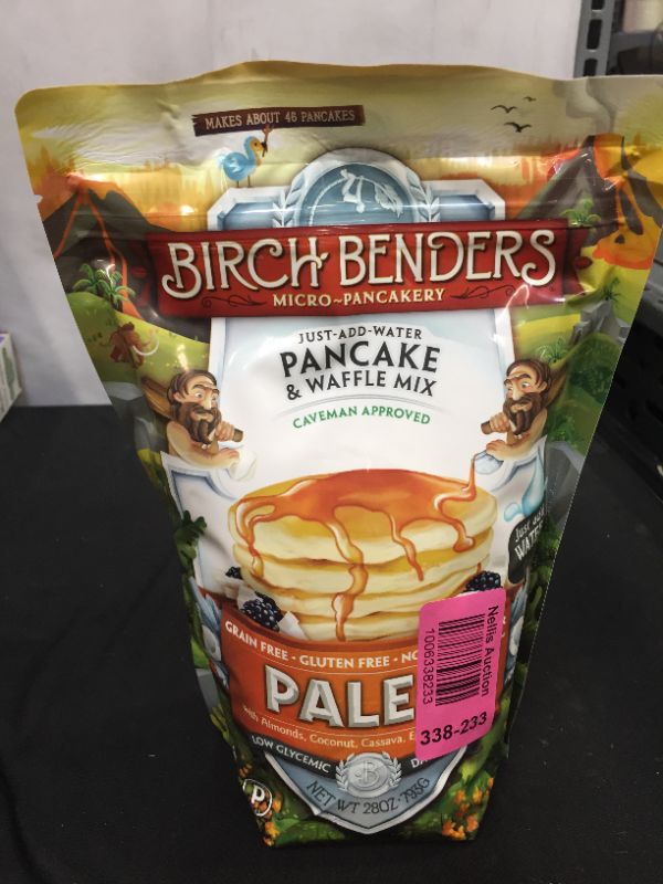 Photo 2 of Birch Benders Paleo Pancake & Waffle Mix, Made With Cassava, Coconut & Almond Flour, Just Add Water, 28 Oz BB 01/17/2022
