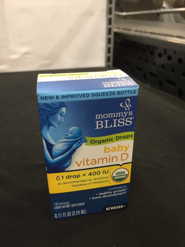 Photo 1 of Mommy's Bliss Organic Drops No Artificial Color, Vitamin D, 0.11 Fl Oz EXP 11/22
