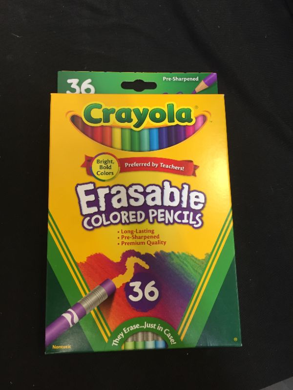 Photo 2 of Crayola Erasable Colored Pencils, 36 Count