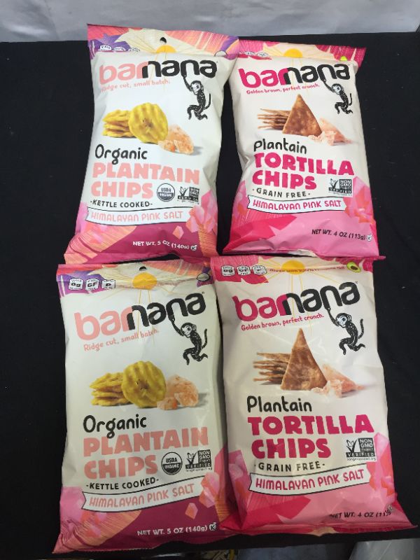 Photo 4 of Barnana Organic Plantain Chips, Himalayan Pink Salt, Barnana Grain-Free Plantain Tortilla Chips – Himalayan Pink Salt
