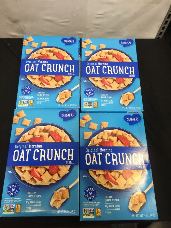 Photo 2 of 4 Three Sisters Barbara's Morning Oat Crunch Original Cereal, Heart Healthy, Non-GMO, 14 Oz Box
