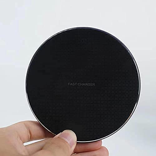 Photo 1 of Creator Fast & Slim Sleep-Friendly Wireless Charger | Up to 10W high Power Quick Charging | Multifunctional & Multipurpose Uses | Compatible with Apple and Android | Black
