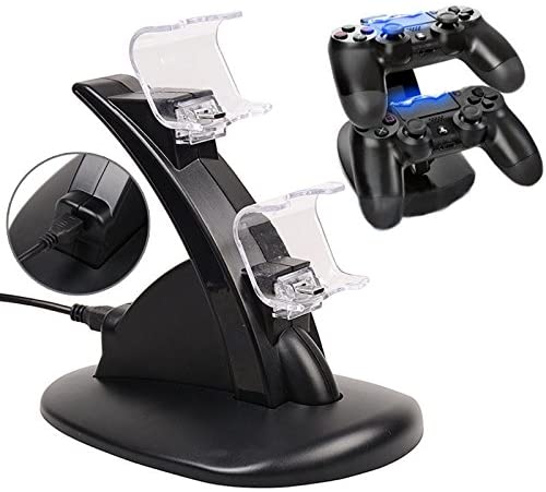 Photo 1 of 2win2buy PS4 Controller Charger for DualShock Charging Station Playstation 4 Controller Charger Dock Stand Cradle For Sony Playstation 4 and Slim
