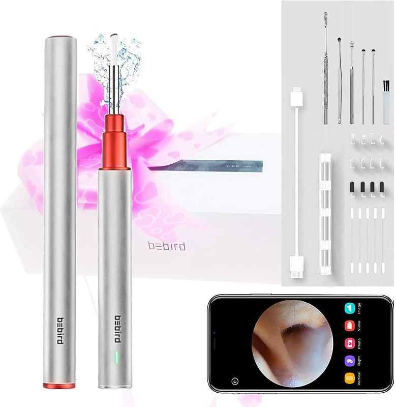 Photo 1 of BEBIRDWireless Ear Wax Removal,Ear Camera Cleaner Tool,WiFi Ear Cleaning Kits Otoscope With1080P HD Endoscope Compatible with iPhone,iOS,Android Smart Phones for Adults Baby Ear Cleaner Checking
