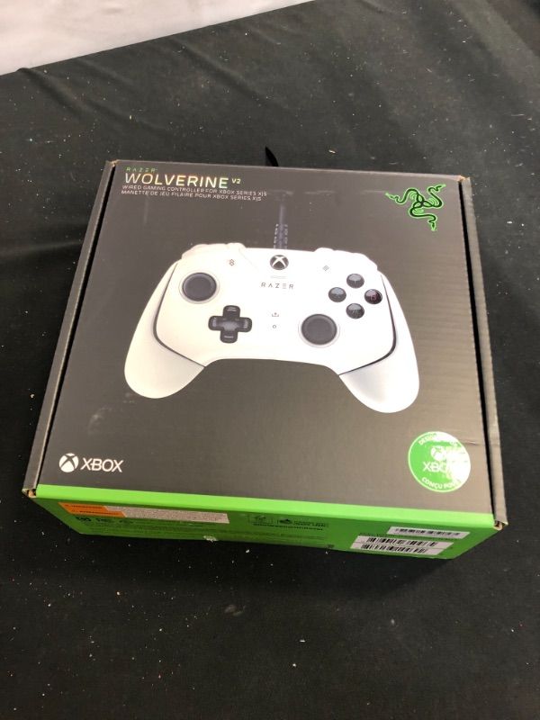 Photo 2 of Razer Wolverine V2 Wired Gaming Controller for Xbox Series X|S, Xbox One, PC: Remappable Front-Facing Buttons - Mecha-Tactile Action Buttons and D-Pad - Trigger Stop-Switches - White
