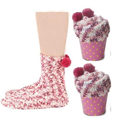 Photo 1 of 2 DIY Gift Boxes Valentine's Day Christmas Socks Cozy Super Soft Warm Fuzzy Plush Crew Socks Women's
