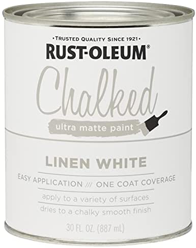 Photo 1 of 1 qt Rust-Oleum Brands 285140 Linen White Chalked Ultra Matte Paint
