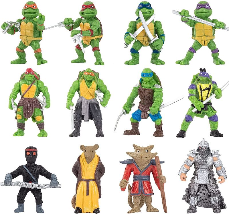Photo 1 of 12 pcs Teenage Mutant Ninja Turtles Action Figures - TMNT Action Figures Ninja Turtles Toy Set - Ninja Turtles Superhero-Leonardo, Michelangelo, Raphael, Donatello, Splinter, Shredder
