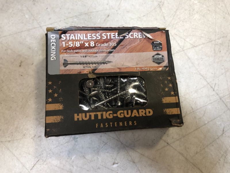 Photo 1 of box of decking screws