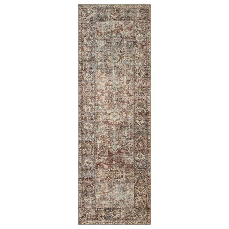 Photo 1 of Amber Lewis x Loloi Georgie 2'3" x 3'9" Bordeaux and Antique Area Rug
