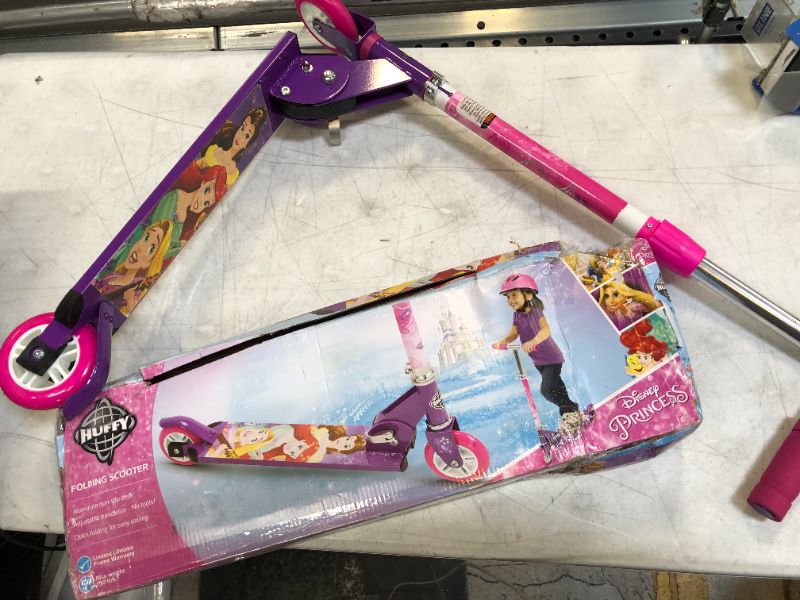 Photo 3 of Disney Princess Girls' Inline Folding Kick Scooter by Huffy, Pink