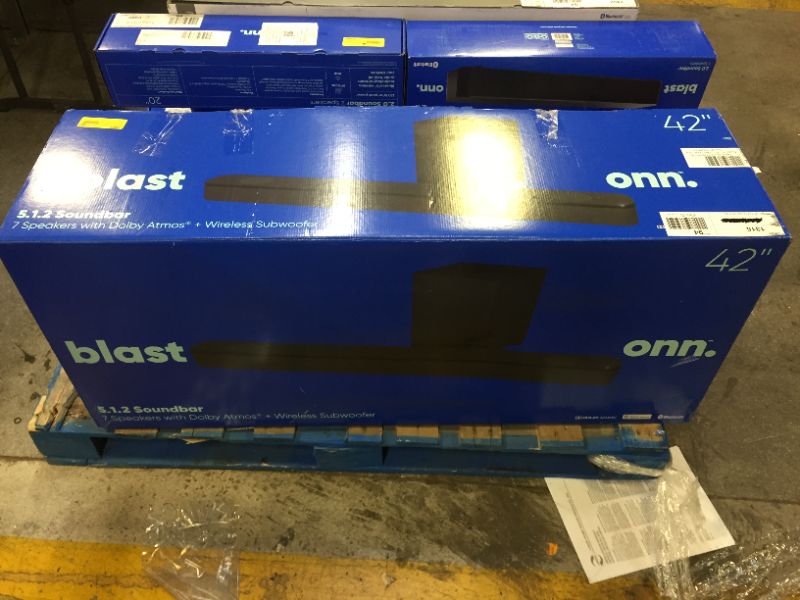 Photo 1 of onn. 42" 5.1. 2. Dolby Atmos Soundbar with Wireless Subwoofer
