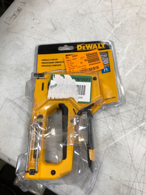 Photo 2 of DeWalt DWHTTR130LH Heavy Duty Compact Staple Gun