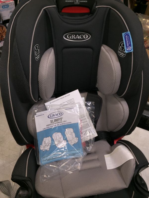 Photo 3 of Graco Slimfit 3 in 1 Car Seat | Slim & Comfy Design Saves Space in Your Back Seat, Redmond, Amazon Exclusive
