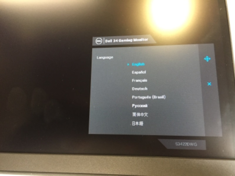 Photo 5 of Dell Curved Gaming Monitor 34 Inch Curved Monitor with 144Hz Refresh Rate, WQHD (3440 x 1440) Display, Black - S3422DWG---SCREEN IS DIRTY---
