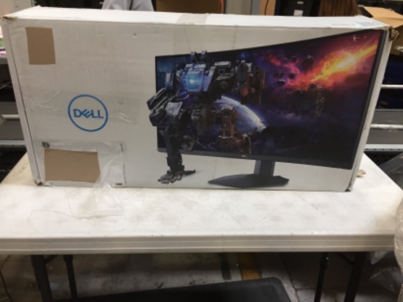 Photo 13 of Dell Curved Gaming Monitor 34 Inch Curved Monitor with 144Hz Refresh Rate, WQHD (3440 x 1440) Display, Black - S3422DWG---SCREEN IS DIRTY---
