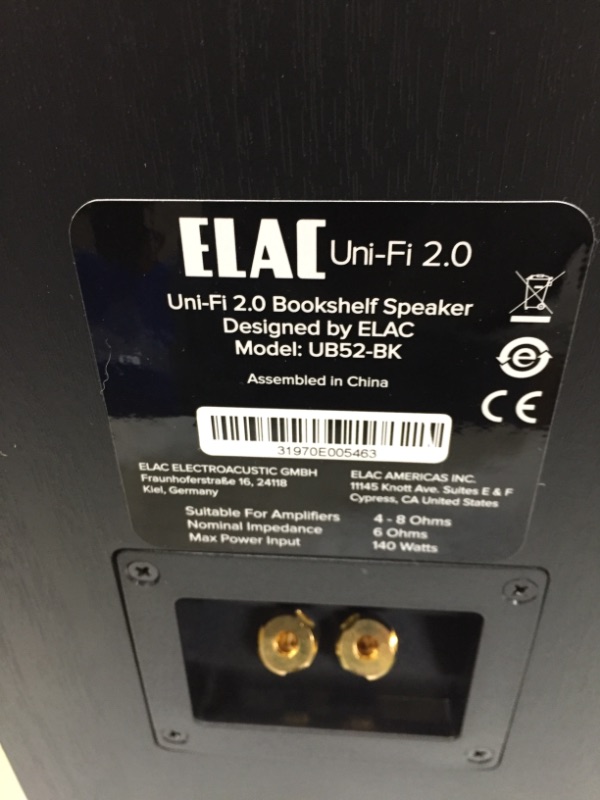 Photo 7 of Elac Uni-Fi 2.0 UB52 Bookshelf Speakers (Pair)