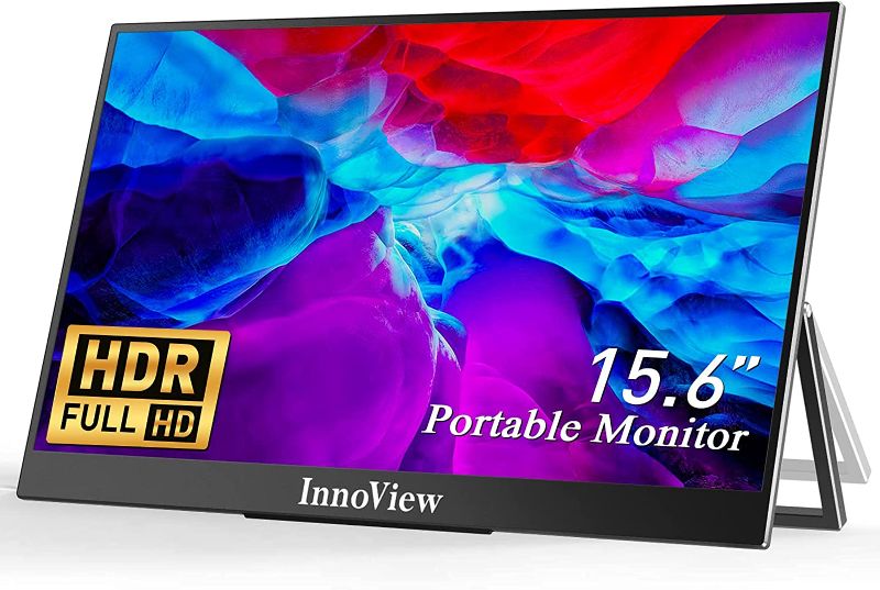 Photo 1 of InnoView Ultra Slim Portable Monitor for Laptop HDMI USB C, 15.6” FHD 1080P HDR IPS Screen 178°Full View---COULD NOT TST---NO BOX---