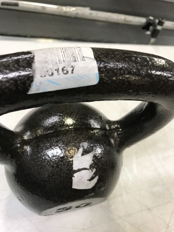 Photo 3 of 30 Lb. Cast Iron Kettlebell---ITEM IS DIRTY/HAS STICKER RESIDUE----