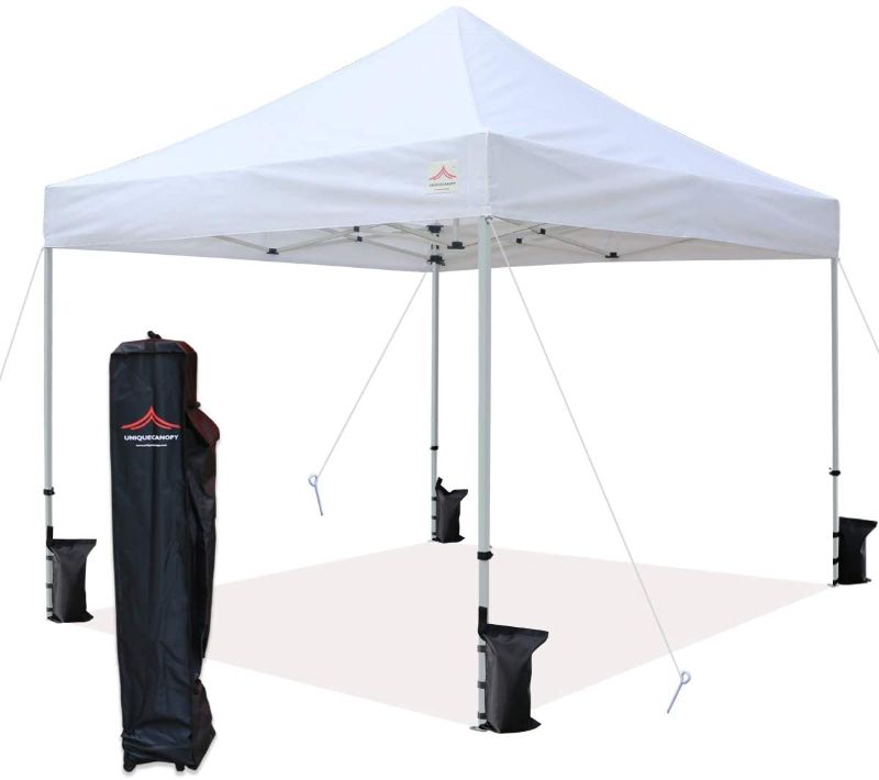 Photo 1 of 10'x10' Ez Pop Up Canopy Tent Commercial Instant Shelter with Heavy Duty Roller Bag