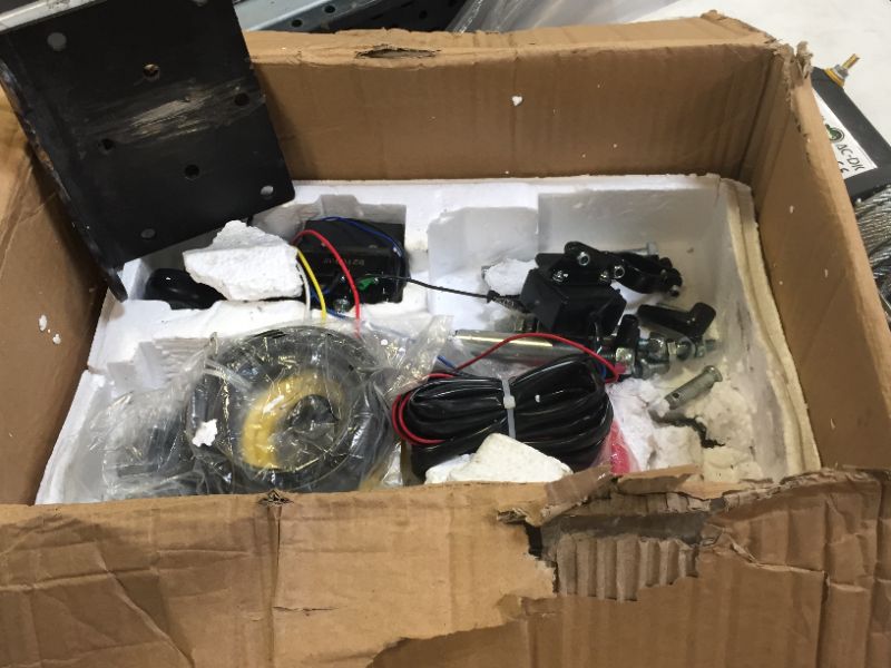 Photo 1 of AC-DK 4500 lb Winch Steel Wire Electric ATV Winch Kit, 12V Winch for Towing ATV/UTV Off Road Trailer, IP67 Waterproof Winch with Wireless Remote Control Mounting Bracket(4500 lbs Winch)
