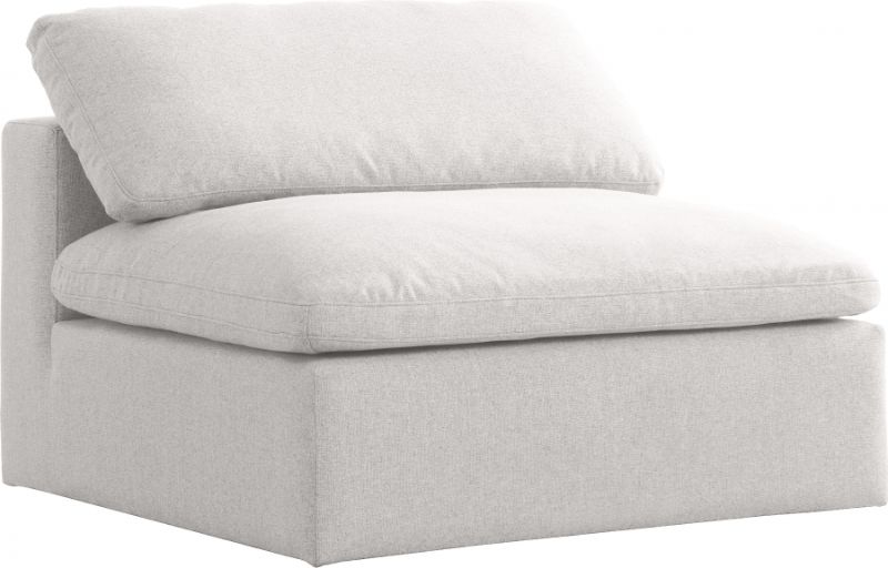 Photo 1 of Cream Armless Lounge Chair