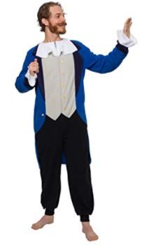 Photo 1 of Funziez! Colonial Pilgrim Costume - Adult One Piece- Patriot Pajamas (Blue, XL)
2PACK