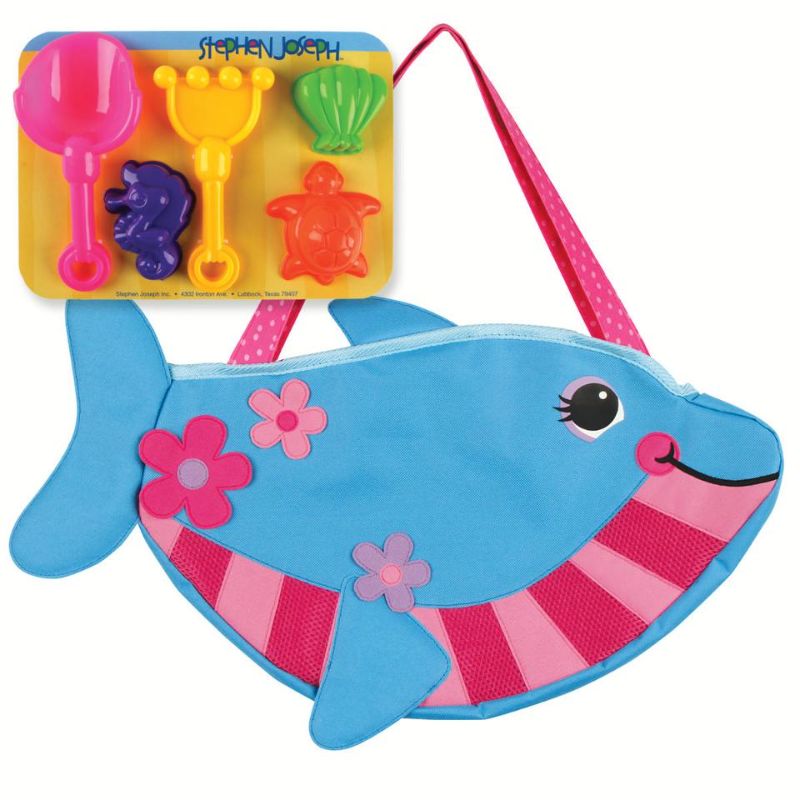 Photo 1 of Beach Totes W/Sand Toy Play Set, Dolphin
