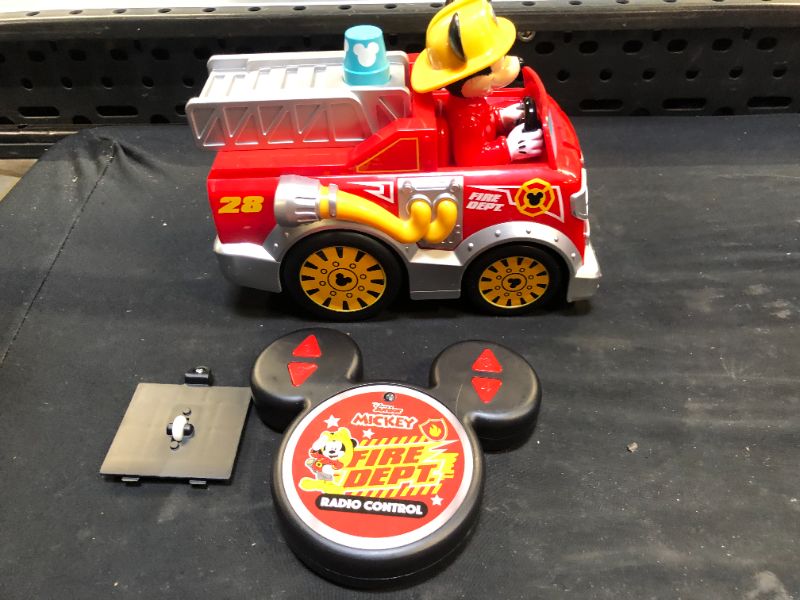 Photo 2 of Jam'n Products - 9'' RC Mickey's Firetruck
