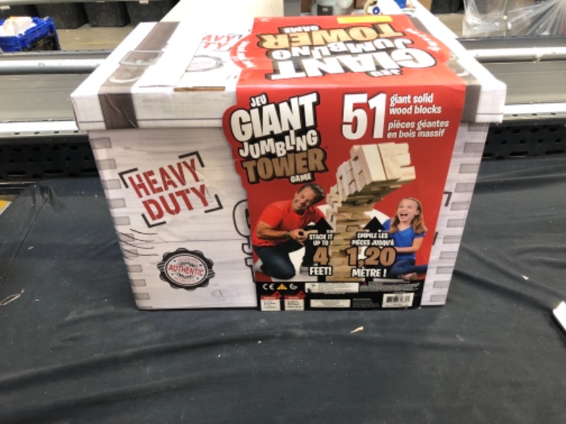 Photo 2 of Giant Jumbling Tower Party Game with 51 Wood Blocks, for Families and Kids Ages 6 and up
