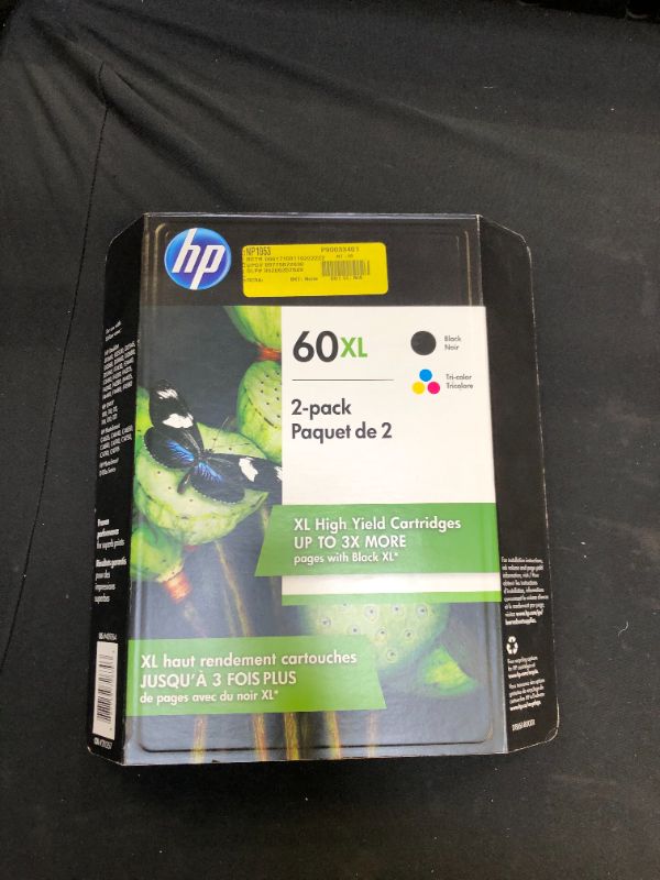 Photo 2 of Hp 60xl Black & Tri-color Combo Pack Xl High Capacity Ink Cartridges 2018
