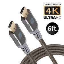 Photo 1 of GE 6ft Premium Certified High Speed HDMI Cable with Ethernet, Gold-Plated Connectors, Gray, 48720
