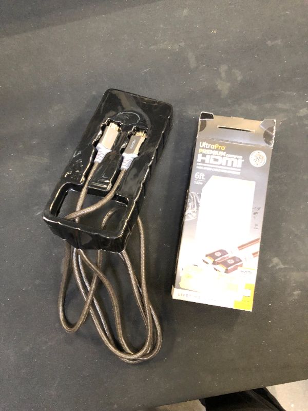 Photo 1 of GE 6ft Premium Certified High Speed HDMI Cable with Ethernet, Gold-Plated Connectors, Gray, 48720
