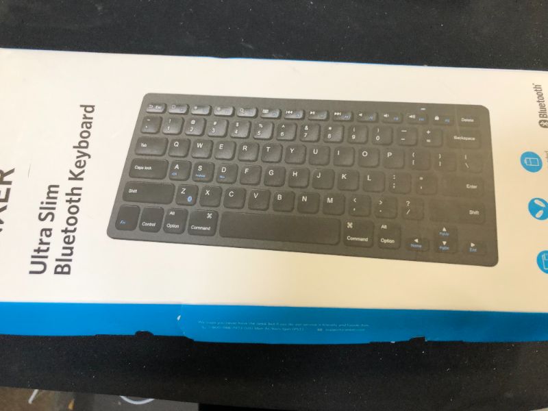 Photo 2 of Anker Bluetooth Ultra-Slim Keyboard (Black)
