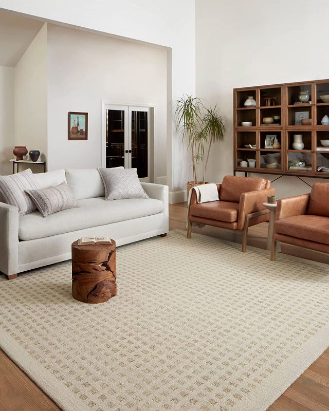 Photo 1 of Chris Loves Julia x Loloi Polly Collection POL-01 Ivory / Natural, Contemporary 2'-3" x 3'-9" Area Rug
