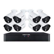 Photo 1 of Night Owl - C20X Series 8-Channel, 8-Camera Indoor/Outdoor Wired 1080p 1TB DVR Surveillance System - White/Black
