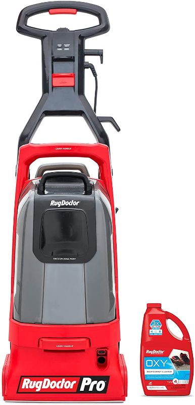 Photo 1 of Rug Doctor Pro Deep Commercial Carpet Cleaning Machine, Red
