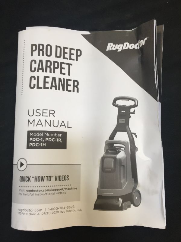 Photo 3 of Rug Doctor Pro Deep Commercial Carpet Cleaning Machine, Red
