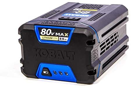 Photo 1 of Kobalt 80-volt 2.5-Amp Hours Rechargeable Lithium Ion Cordless Power Equipment Battery KB 2580-06
