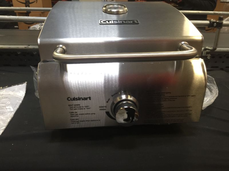 Photo 3 of Cuisinart CGG-608 Portable, Professional Gas Grill, One-Burner, Stainless Steel
