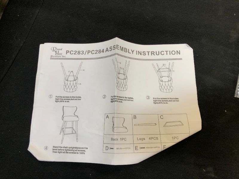 Photo 4 of Round Hill Furniture PC283/PC284 29" Bar Stool