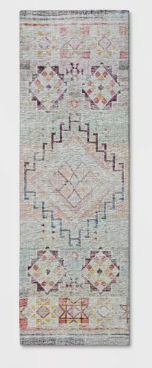 Photo 1 of Bromelia Distressed Geo Persian Rug Blush - Opalhouse™
Size 2'4"x7' RUNNER
