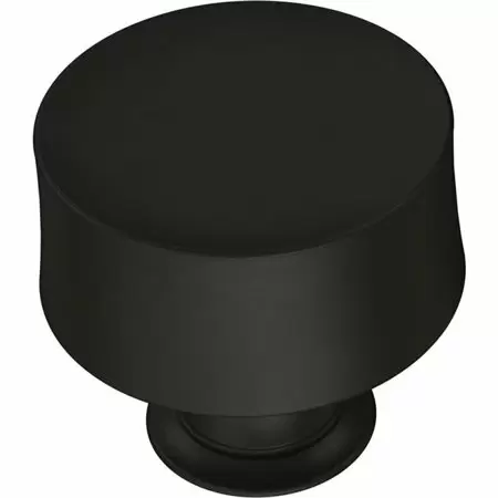 Photo 1 of 2 pack Liberty Drum 1-1/4 in. (32 mm) Matte Black Cabinet Knob
